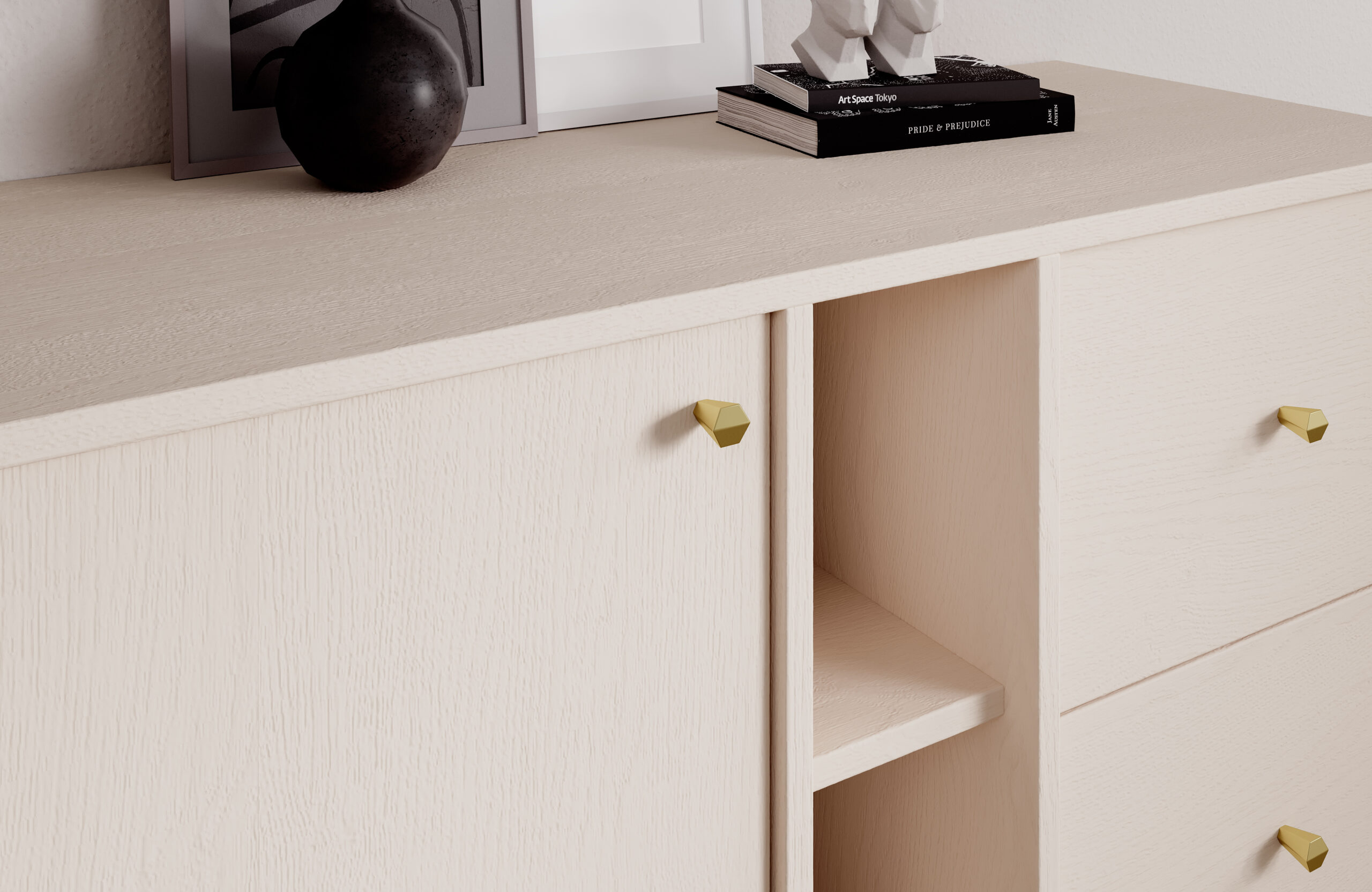 Tili 1D 3S 3P Komód - Homokbézs Tili 1D 3S 3P Komód - Homokbézs - Image 5