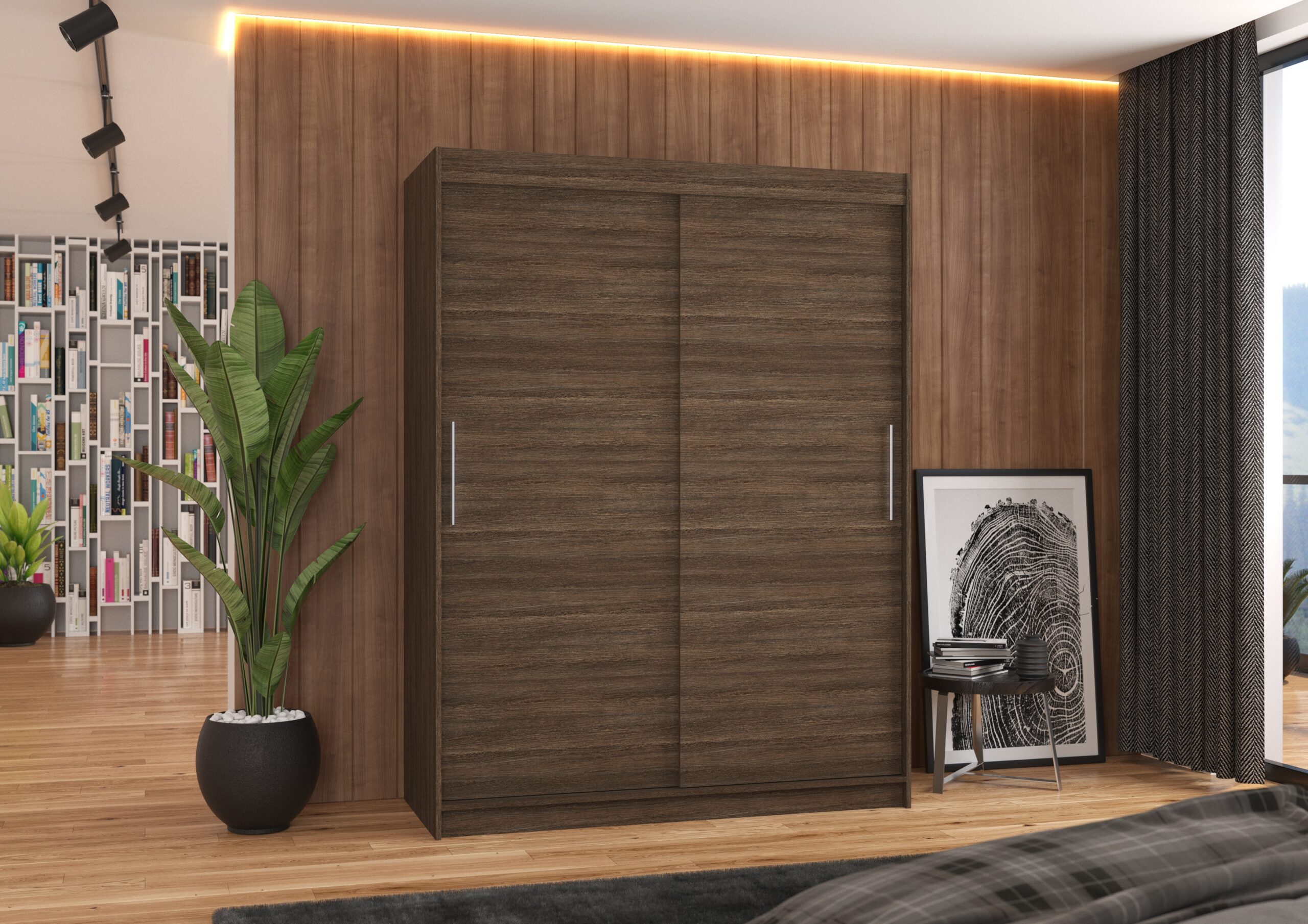 Tolóajtós gardrób Tolóajtós szekrény DENVER 150 - Csoki Tolóajtós szekrény DENVER 150