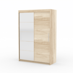 Tolóajtós gardrób Tolóajtós szekrény tükörrel ESTI 150 - Sonoma Sonoma