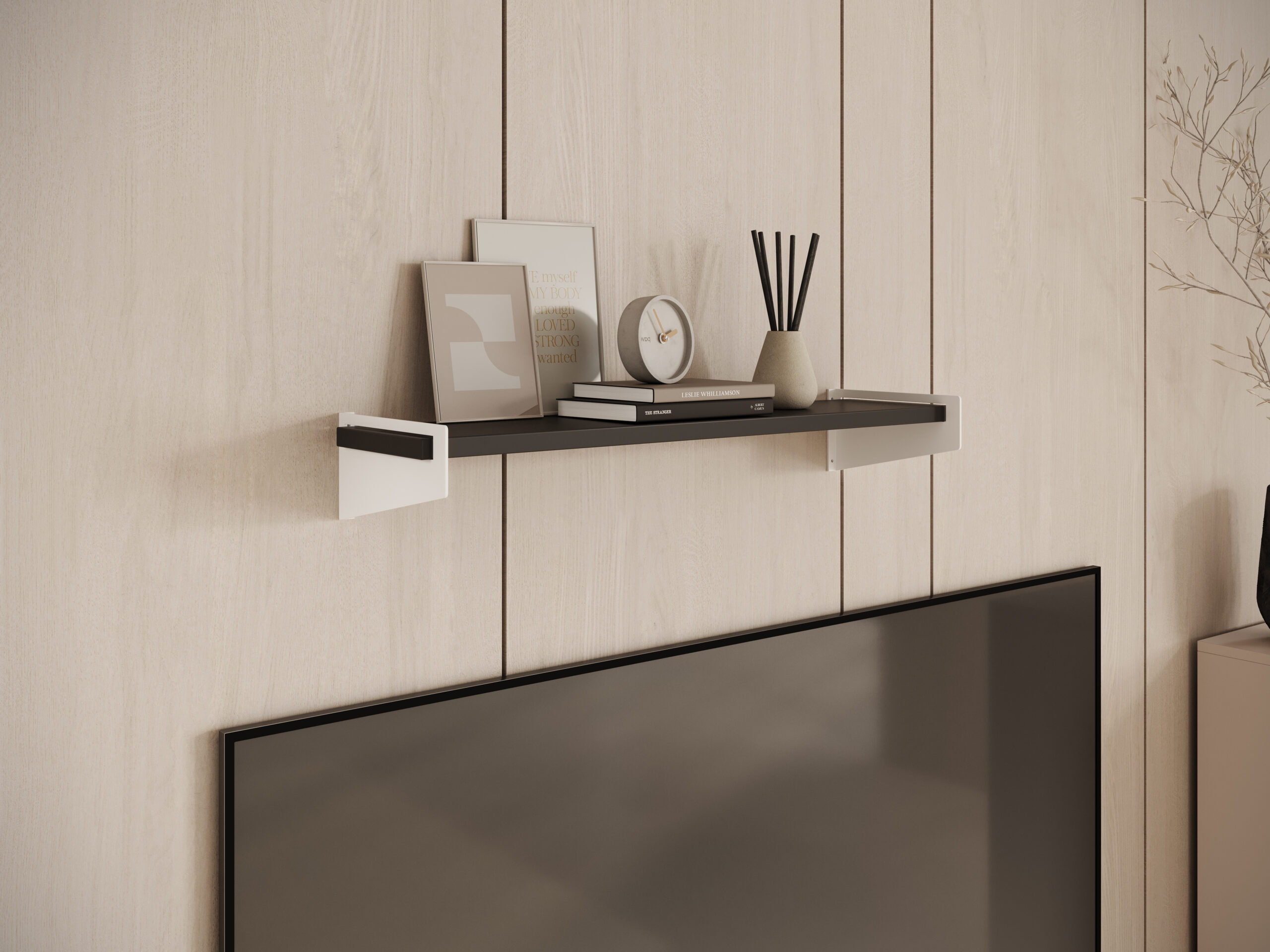 Fali polc Ivi polc - Fehér Fehér