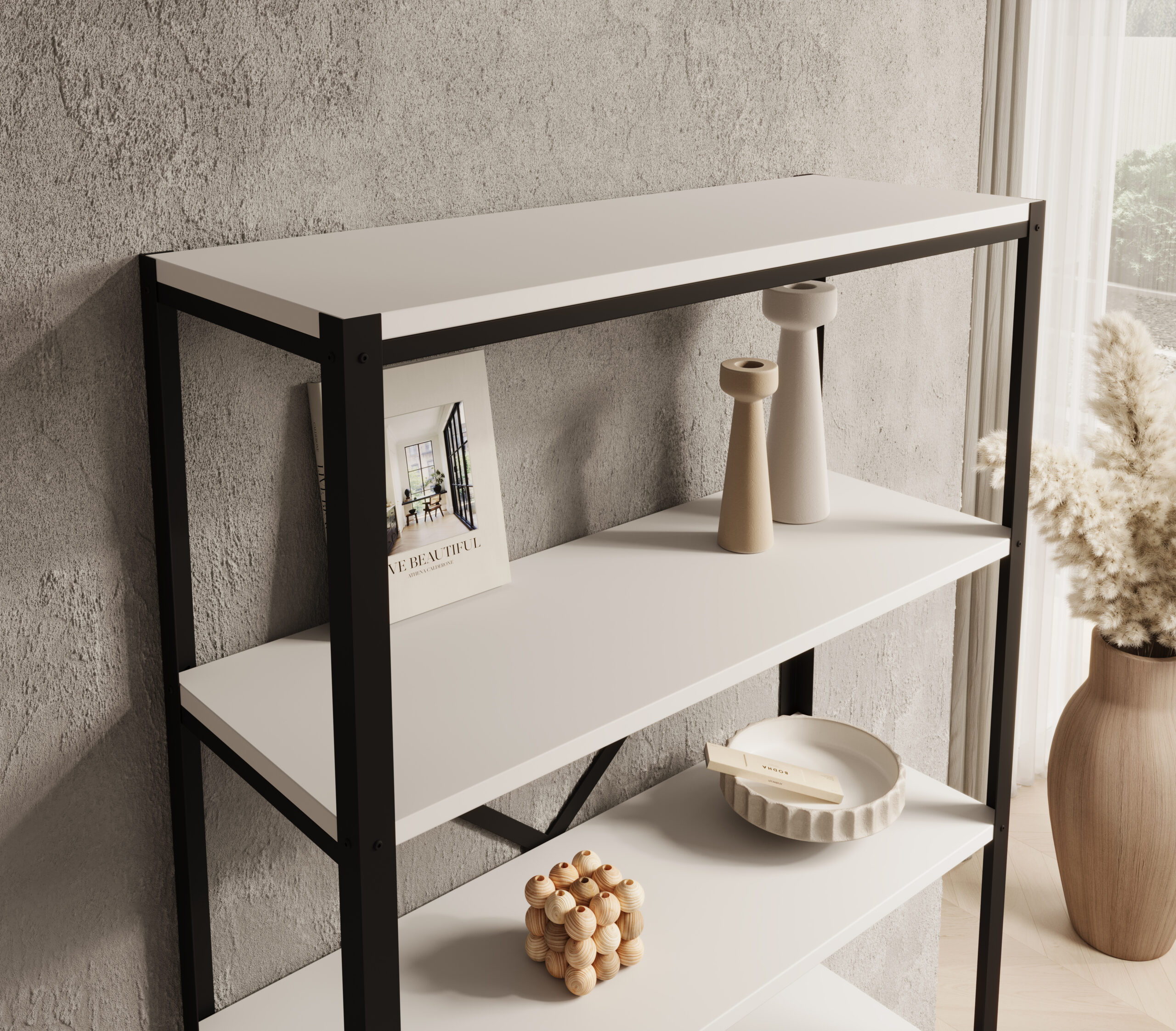 Könyvespolc Rene polc - Fekete Könyvespolc Rene polc - Fekete - Image 3