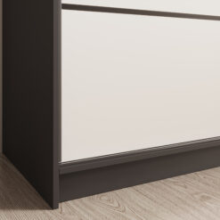 Tolóajtós gardrób Tolóajtós szekrény Calma 150 - Fekete