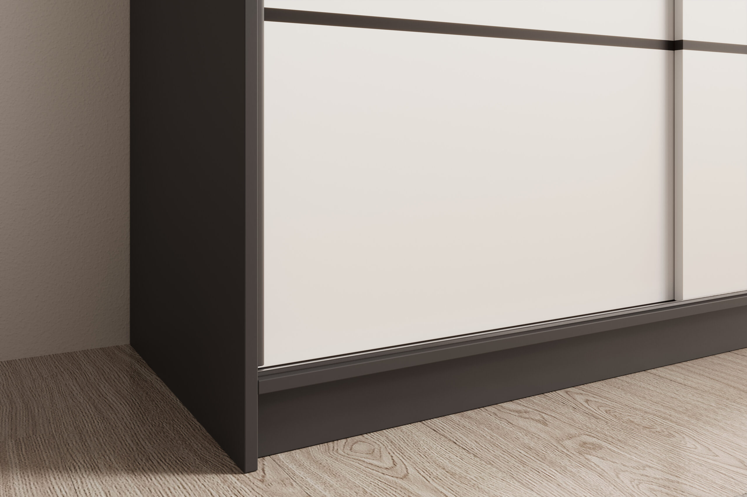 Tolóajtós gardrób Tolóajtós szekrény Calma 150 - Fekete Tolóajtós gardrób Tolóajtós szekrény Calma 150 - Fekete - Image 4