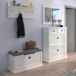 Tükör és fogas GALINEO 05 tükör - Fehér Fehér