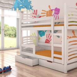 Kétszemélyes emeletes ágy matracokkal OSUNA