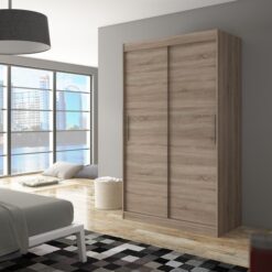 Tolóajtós gardrób Tolóajtós szekrény COLLIN 120 - Trüffel