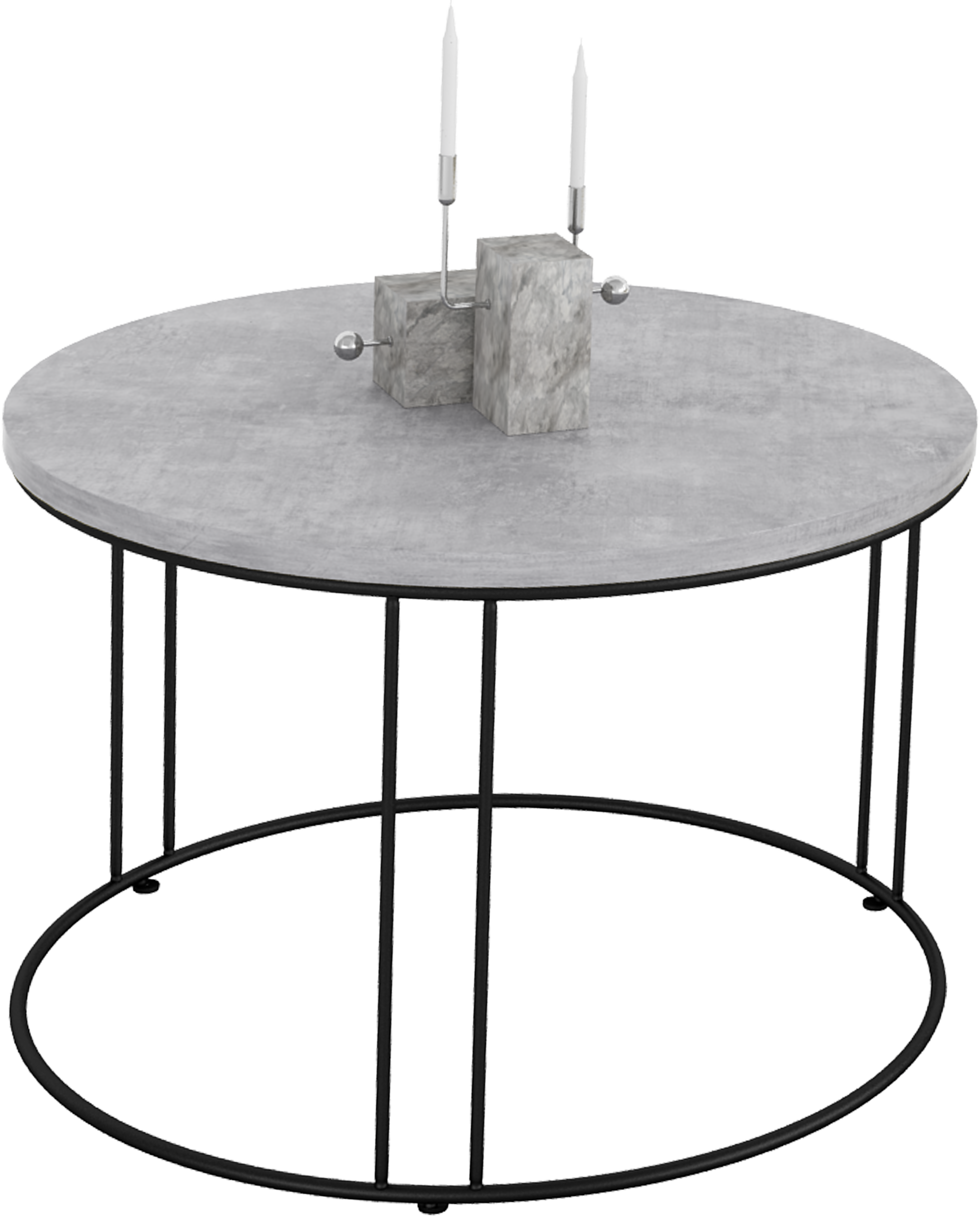 NOEL dohányzóasztal - Fekete Fekete