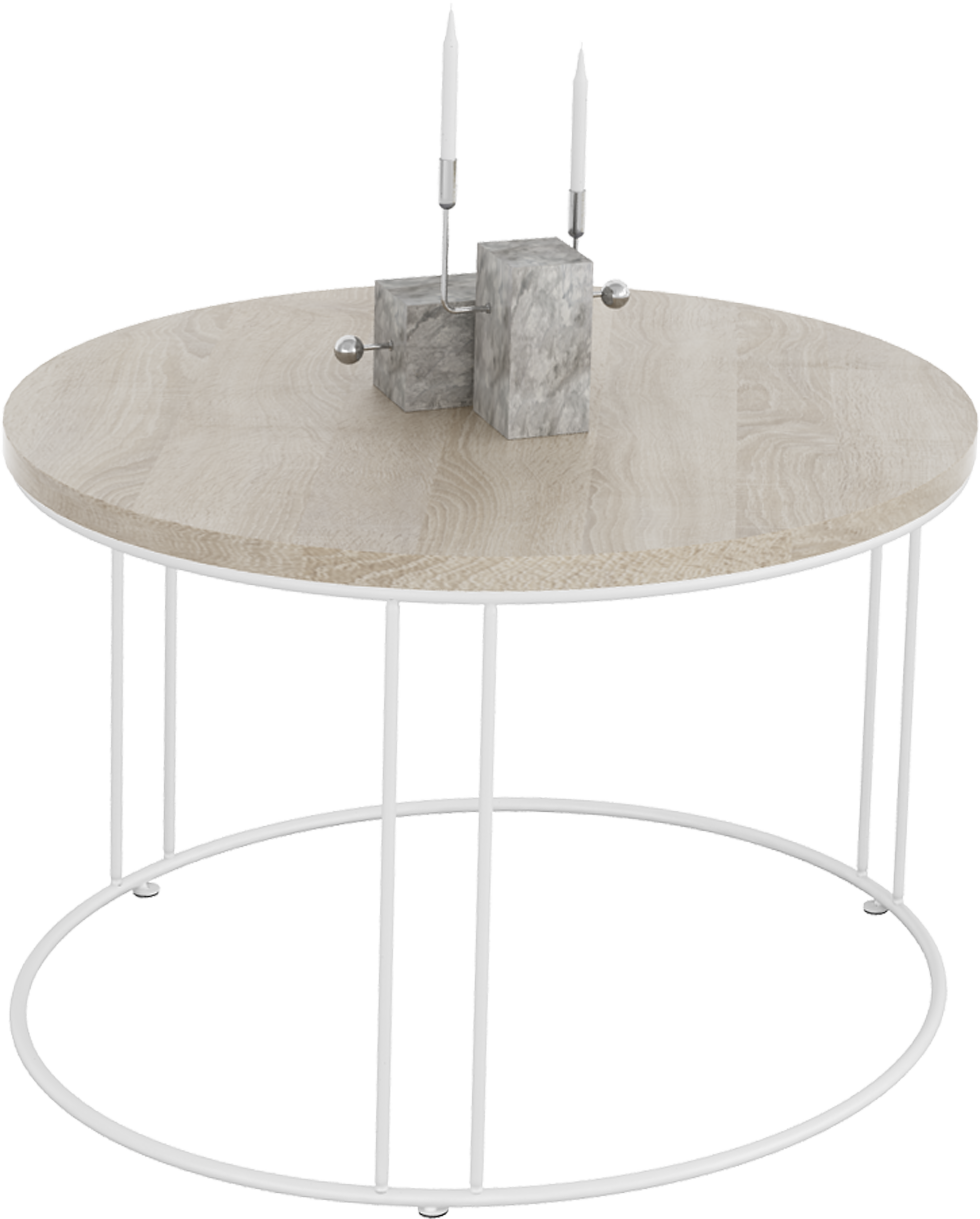 NOEL dohányzóasztal - Fehér Fehér