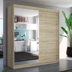 Üveges tolóajtós szekrény DELLA 200