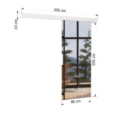 Fali tolóajtó TESS 86 - Fehér