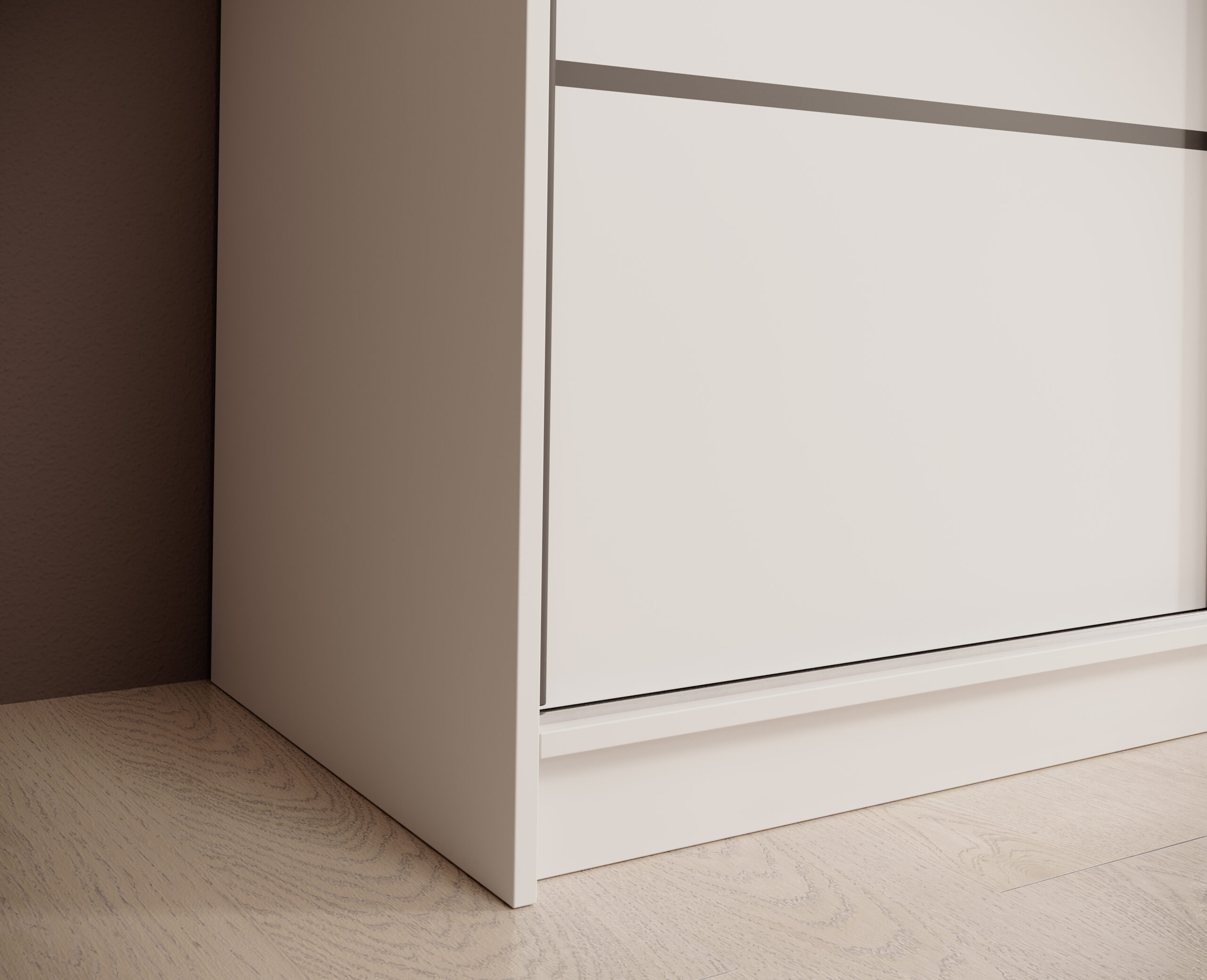 Tolóajtós gardrób Sonic tükrös tolóajtós szekrény 200 - Fehér Tolóajtós gardrób Sonic tükrös tolóajtós szekrény 200 - Fehér - Image 4