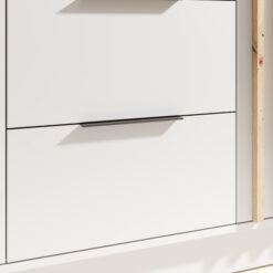 Gardrób Neri 150 ajtós szekrény tükrökkel - Fehér