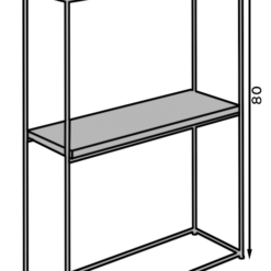 Velo konzol asztalka - Fehér