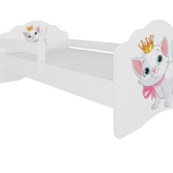 Gyerekágy Ágy matraccal és korláttal CASIMO CAT 160x80 - Fehér Fehér