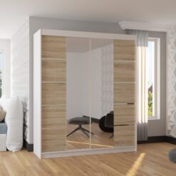 Üveges tolóajtós szekrény TRAVES 180