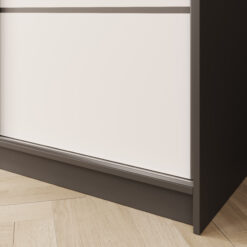 Tolóajtós gardrób Greta tolóajtós szekrény 200 - Fekete