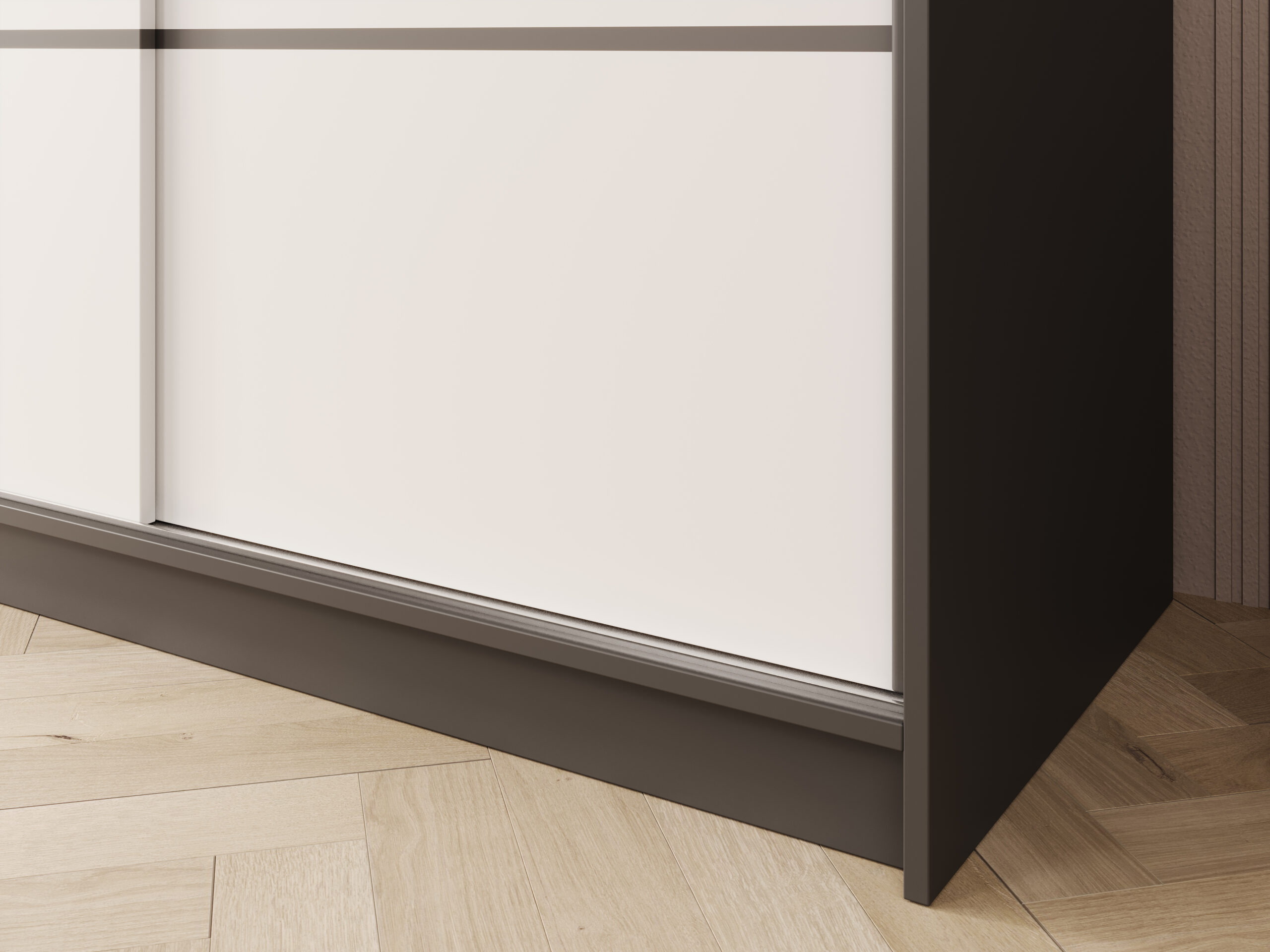 Tolóajtós gardrób Greta tolóajtós szekrény 200 - Fekete Tolóajtós gardrób Greta tolóajtós szekrény 200 - Fekete - Image 4