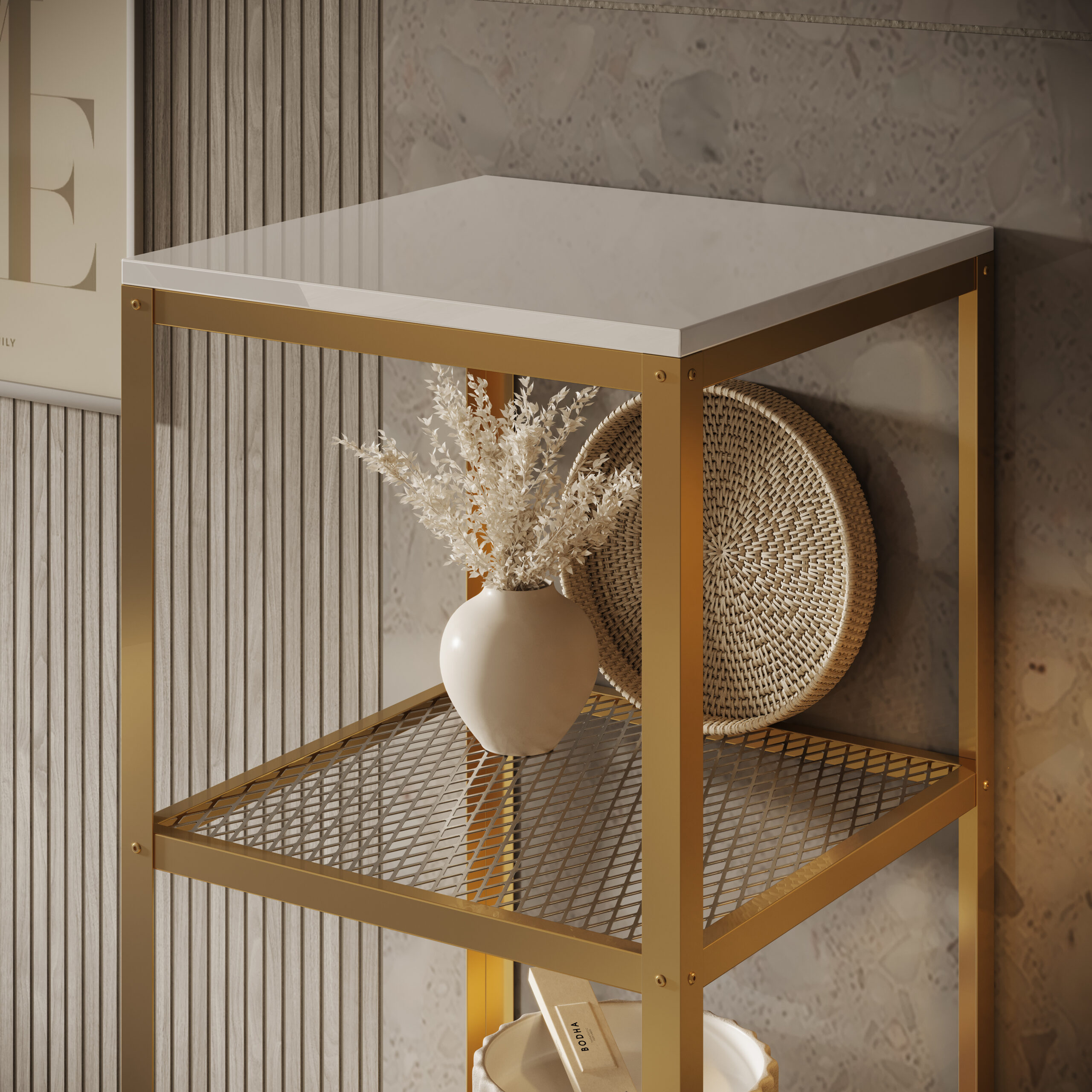 Könyvespolc Reli polc - Arany Könyvespolc Reli polc - Arany - Image 3