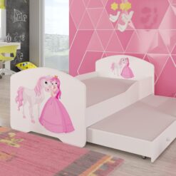 Kétszemélyes ágy matracokkal PEPE II PRINCESS AND HORSE 160x80