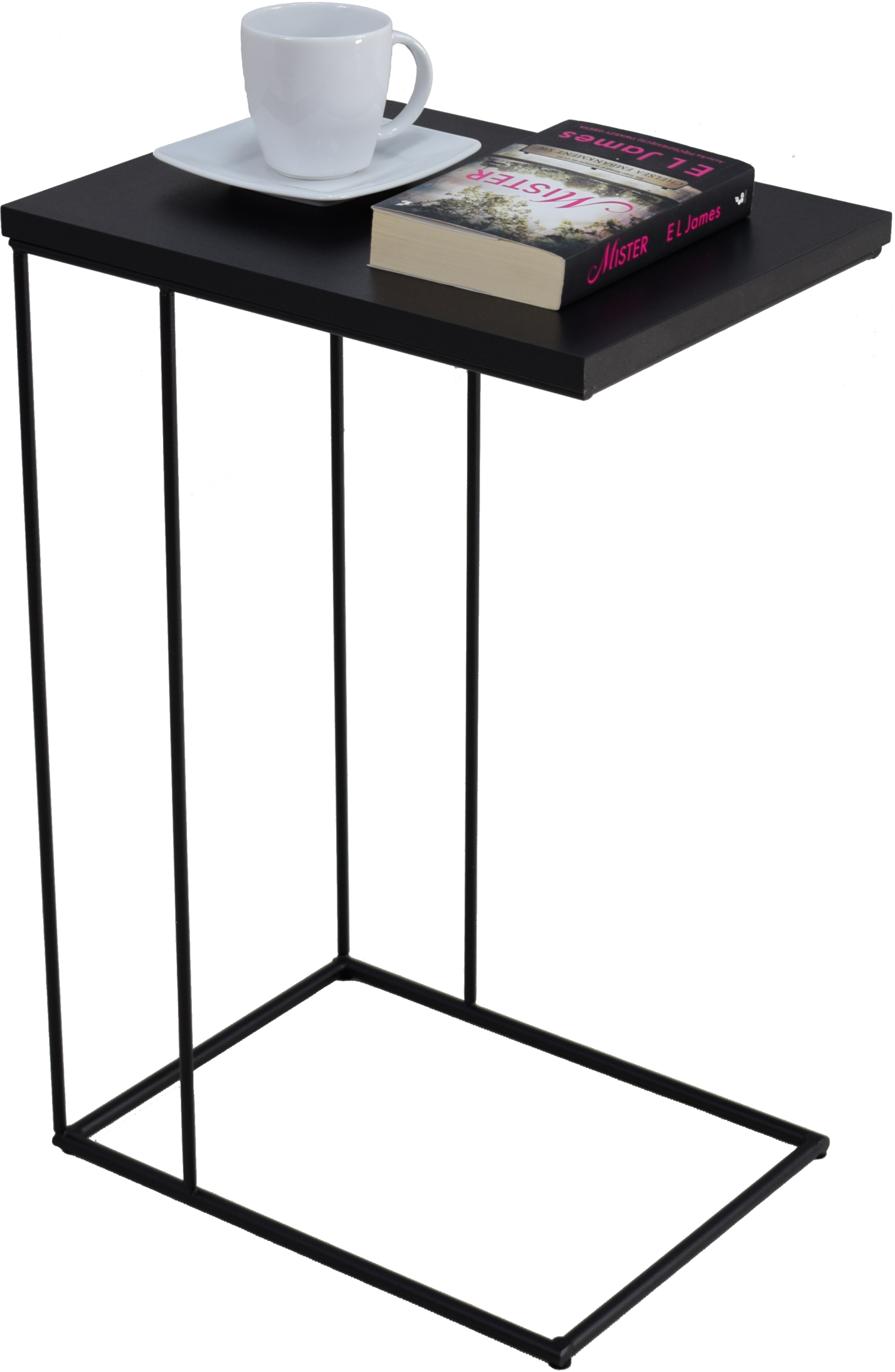 Laptop asztal DRU segédasztal - Fekete Fekete