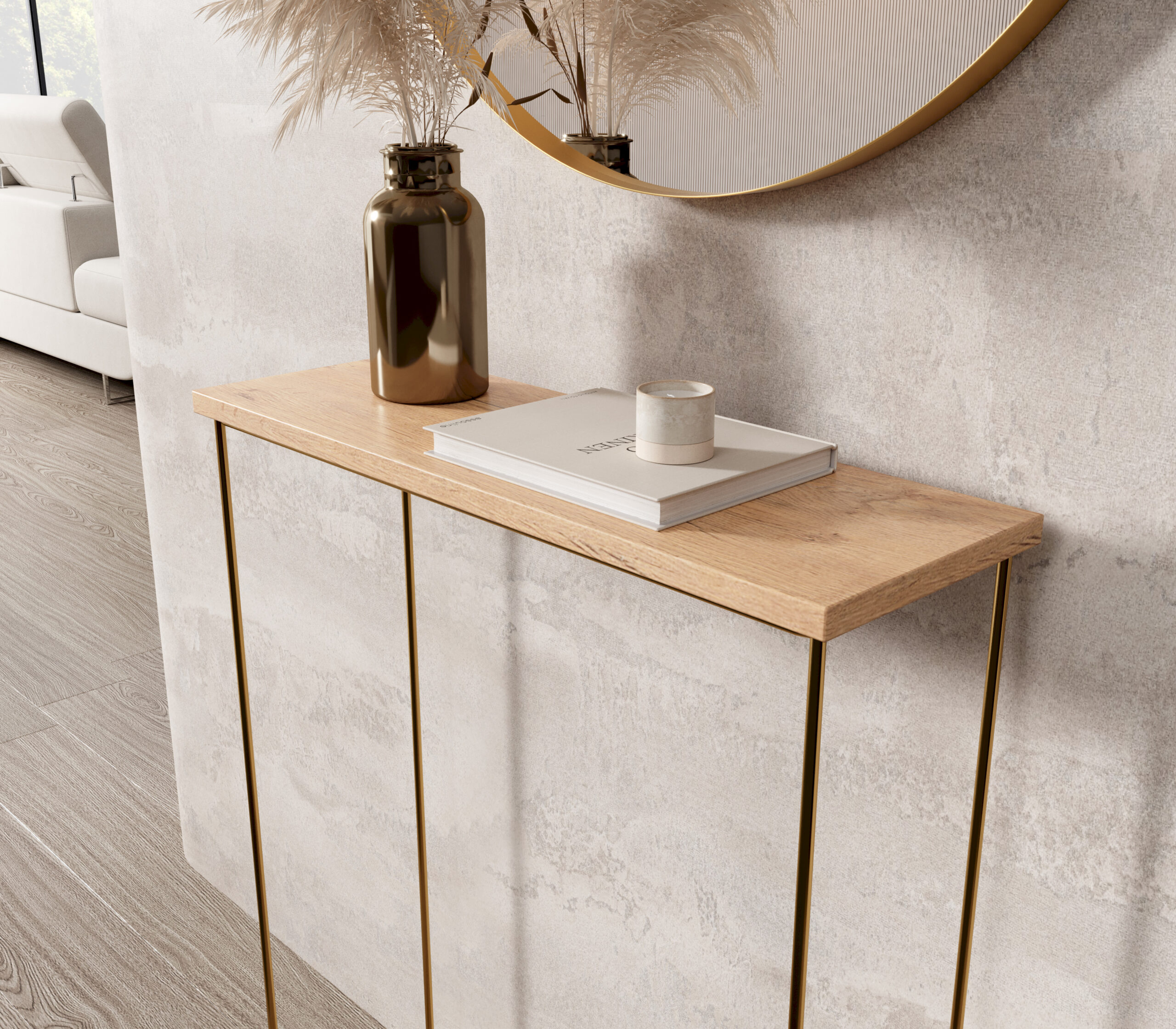 Sili konzol asztalka - Arany Sili konzol asztalka - Arany - Image 3
