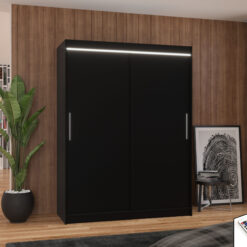 LED világítással ellátott tolóajtós szekrény DENVER 150