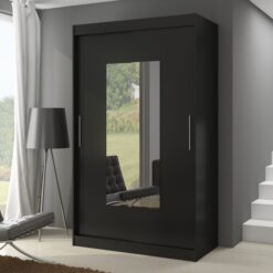 Tolóajtós gardrób Tolóajtós szekrény DORRIGO 150 - Fekete Fekete