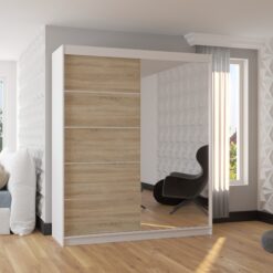 Üveges tolóajtós szekrény CARO 180