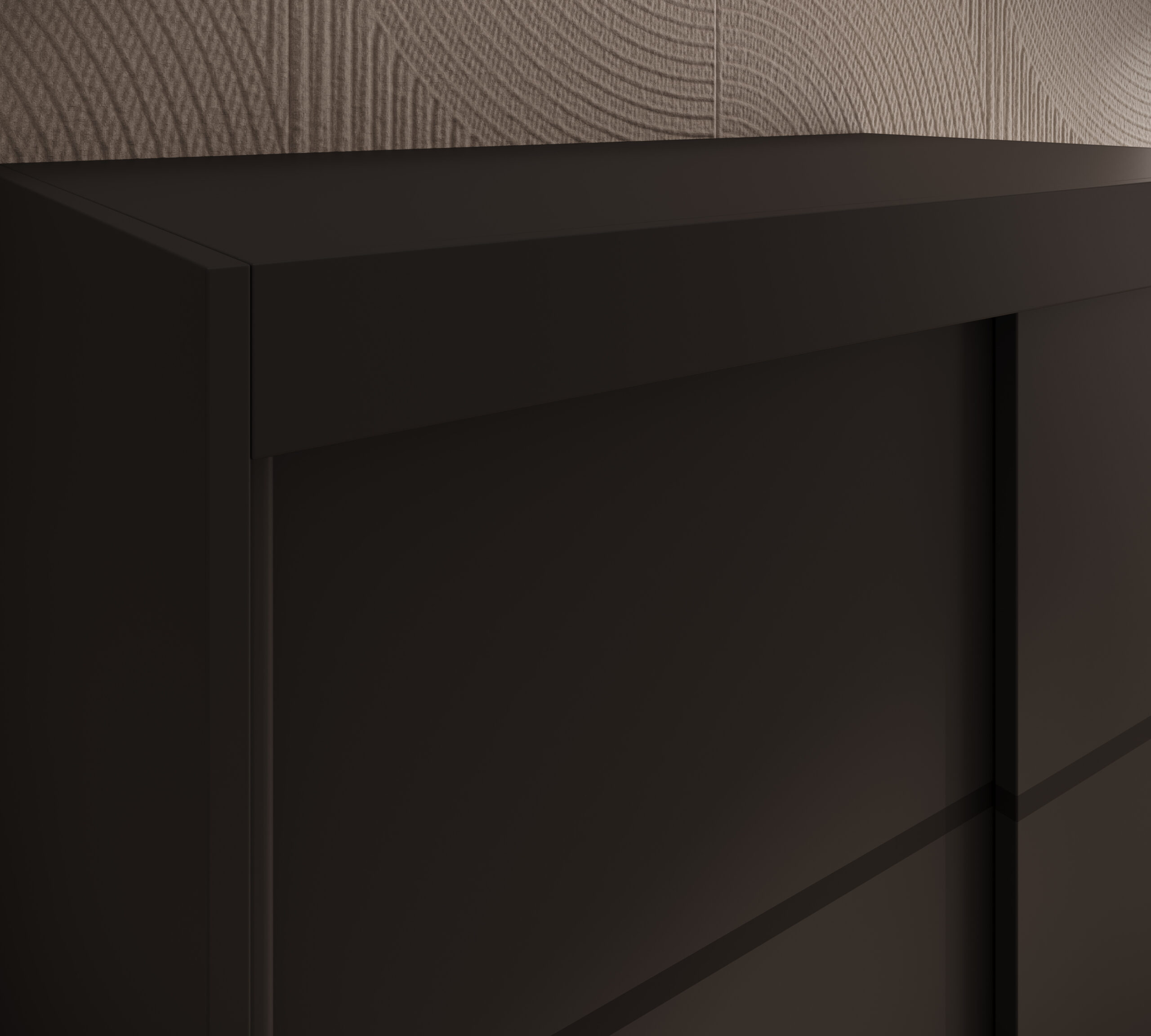 Tolóajtós gardrób Tolóajtós szekrény Verto 100 - Fekete Tolóajtós gardrób Tolóajtós szekrény Verto 100 - Fekete - Image 3