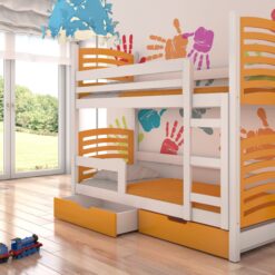 Kétszemélyes emeletes ágy matracokkal OSUNA