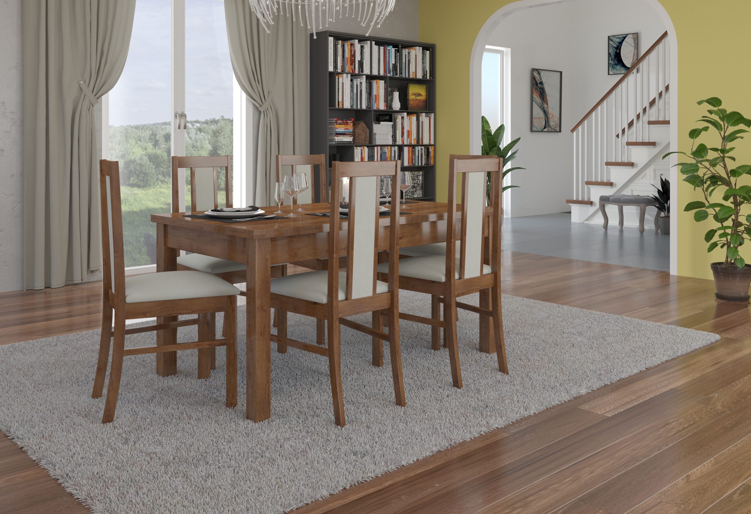 RODOS 52 étkezőgarnitúra - Lizen RODOS 52 asztal és szék készlet