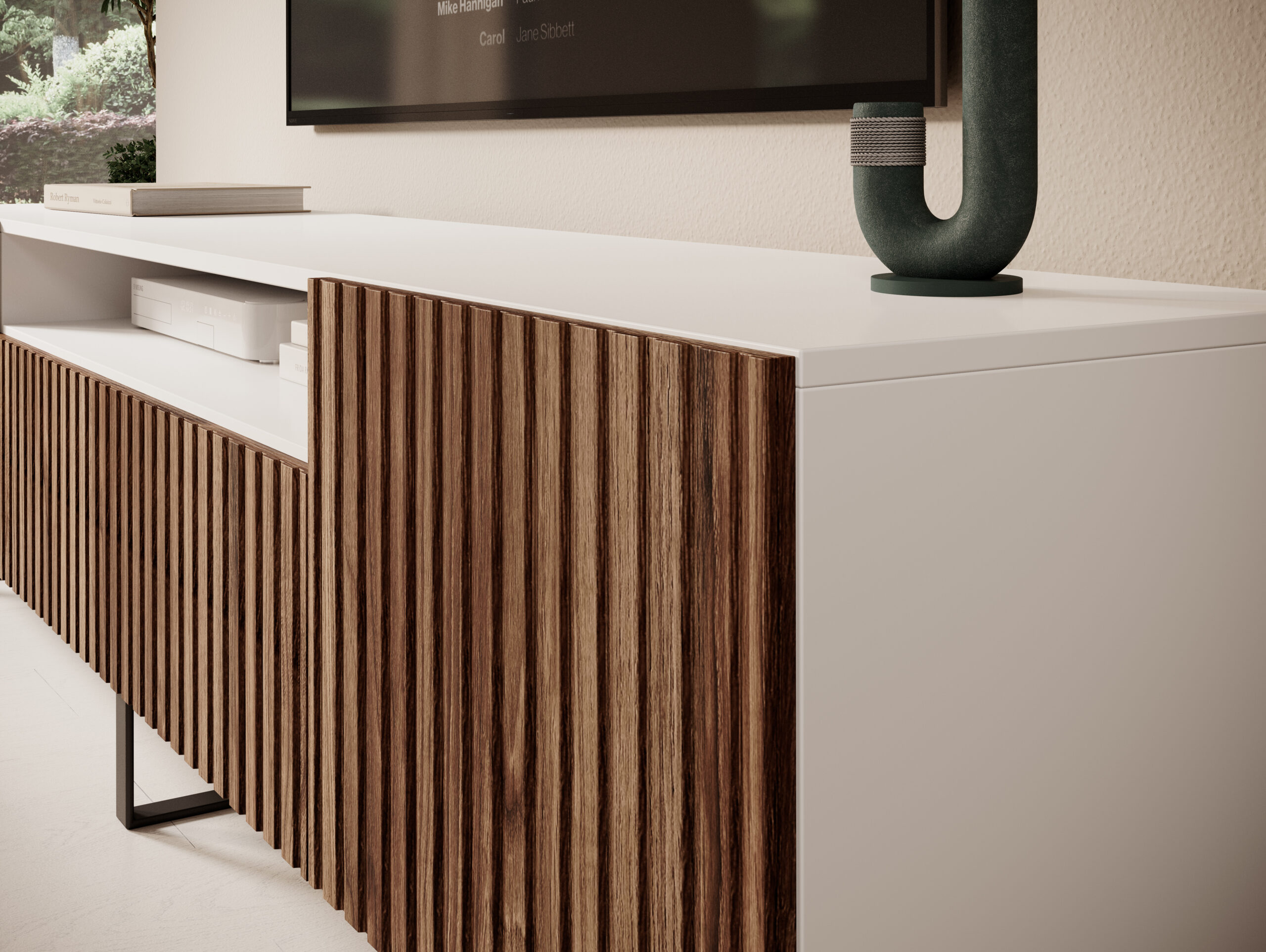 TV szekrény Miro álló TV szekrény - Fehér TV szekrény Miro álló TV szekrény - Fehér - Image 5