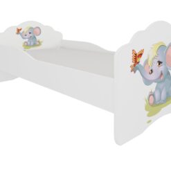 Gyerekágy Ágy matraccal CASIMO ELEPHANT 160x80 - Fehér Fehér