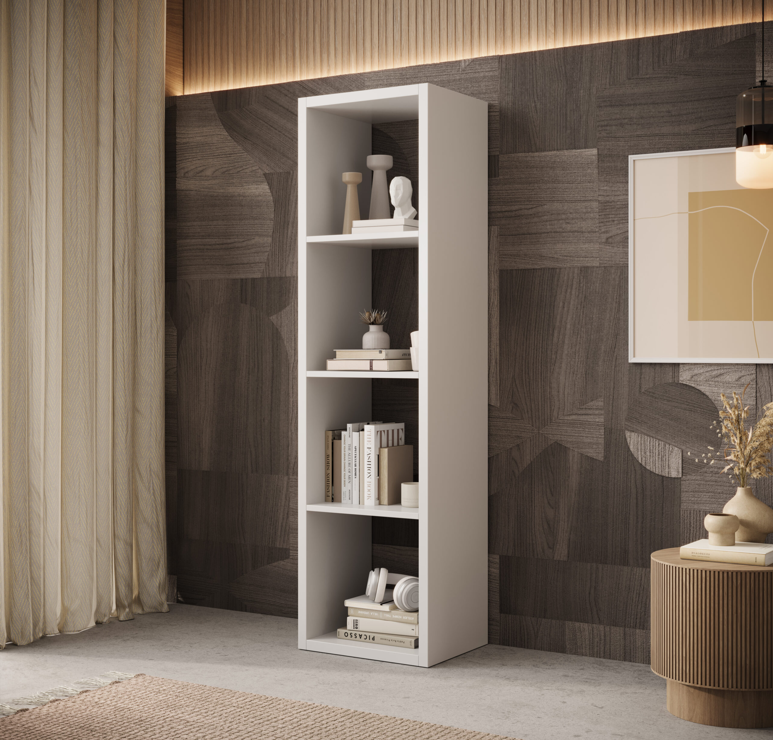 Könyvespolc Cleo II könyvespolc - Fehér Fehér