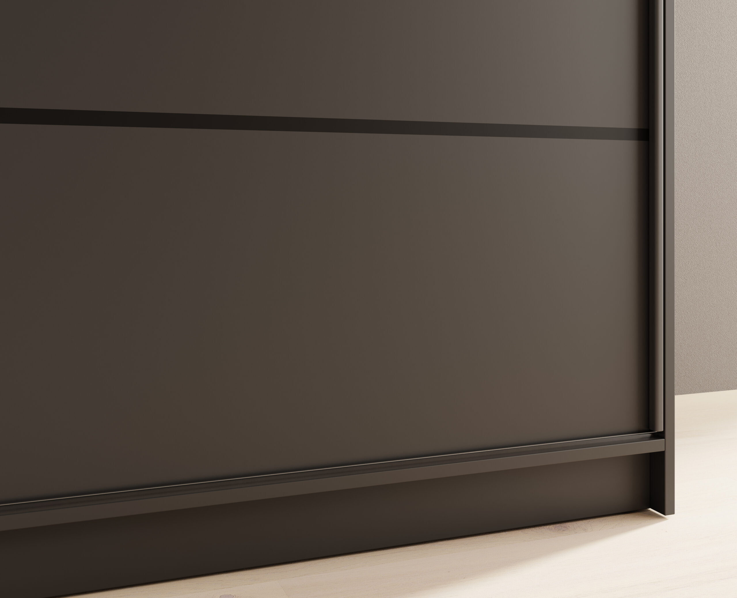 Tolóajtós gardrób Tolóajtós szekrény tükörrel Nico 180 - Fekete Tolóajtós gardrób Tolóajtós szekrény tükörrel Nico 180 - Fekete - Image 4