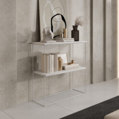 TONI konzol asztalka - Fehér Fehér