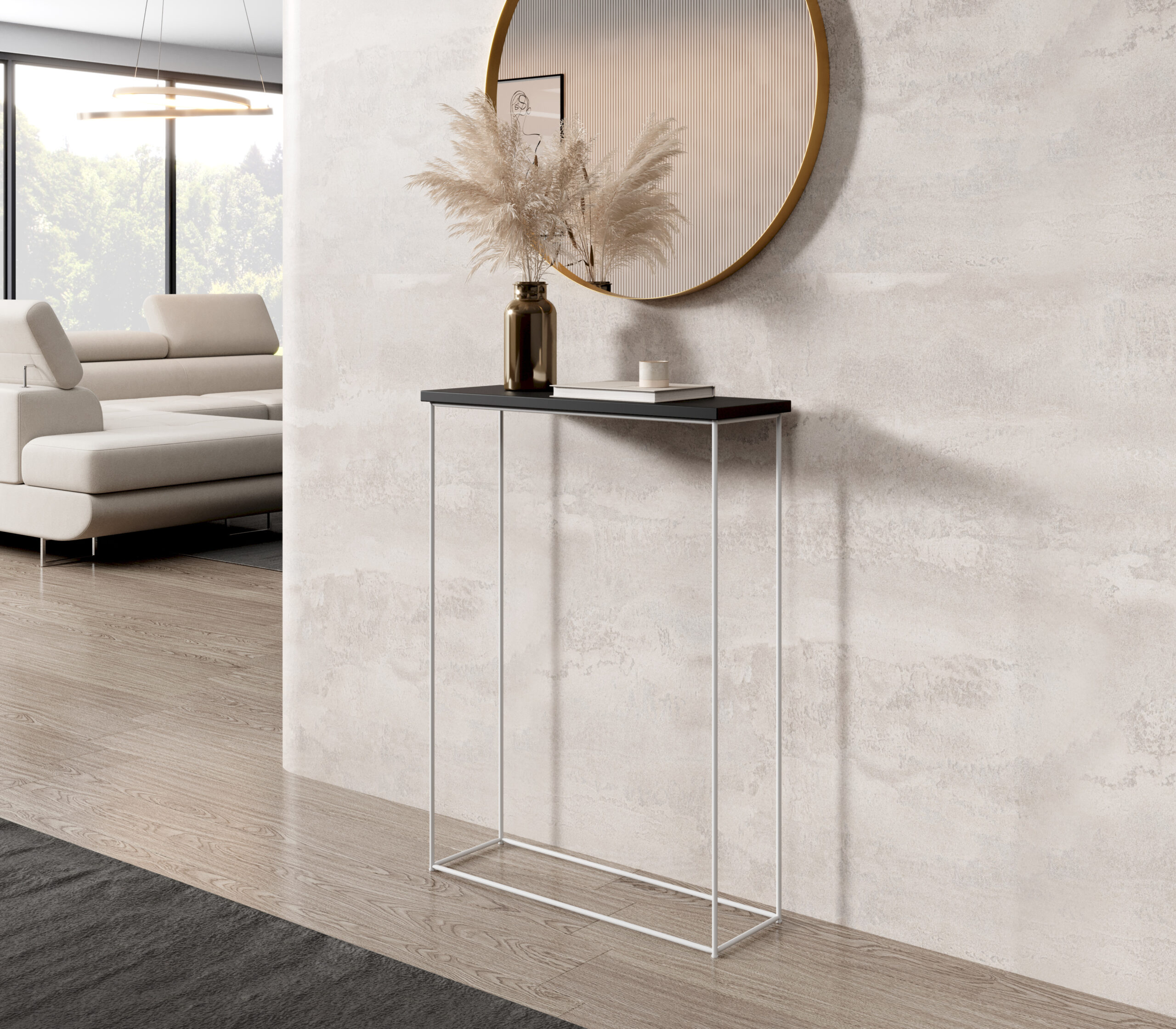 Sili konzol asztalka - Fehér Fehér