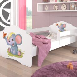 Ágy matraccal és korláttal CASIMO ELEPHANT 140x70