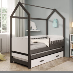Gyermekágy Jaspis házikó ágy - Graphit Graphit