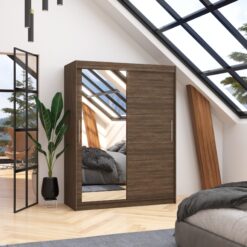 Tolóajtós szekrény BIANCO 150