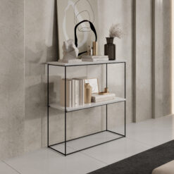 TONI konzol asztalka - Fekete Fekete