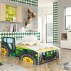 Gyerekágy TRACTOR GREEN matraccal 160x80 ágy - Zöld TRACTOR GREEN matraccal 160x80 ágy