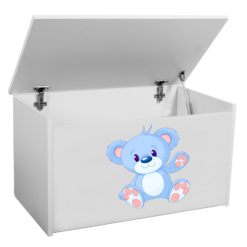 Játék láda DARIA játéktároló láda - Fehér Fehér