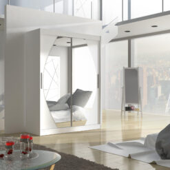 Tolóajtós gardrób Tolóajtós szekrény ALEN 150 - Fehér Fehér