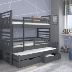 Háromszintes emeletes ágy HIPPO 180x80