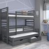 Háromszintes emeletes ágy HIPPO 200x90