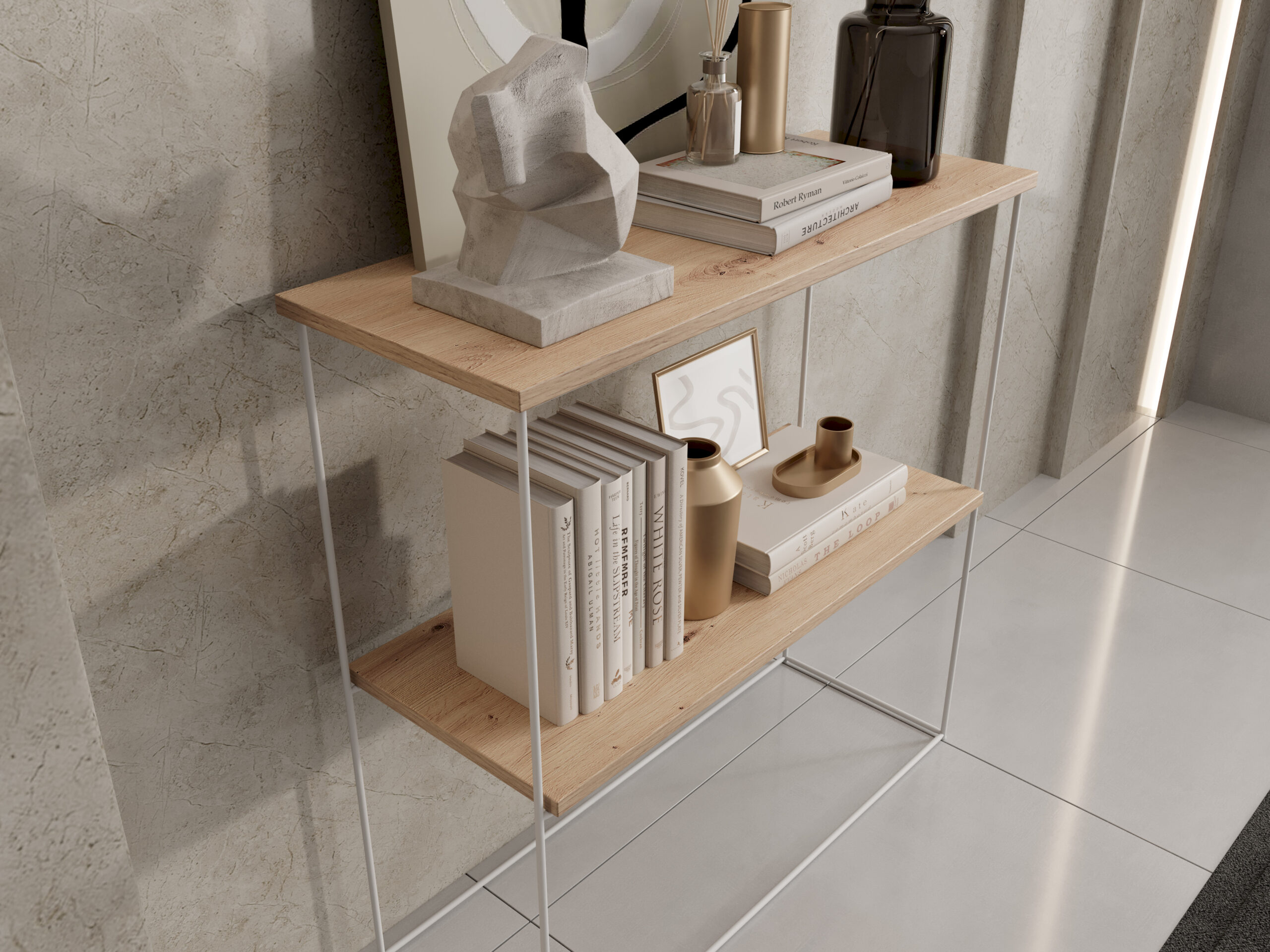 TONI konzol asztalka - Fehér TONI konzol asztalka - Fehér - Image 3