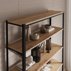 Könyvespolc Ralph polc - Fekete