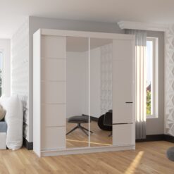 Üveges tolóajtós szekrény TRAVES 180