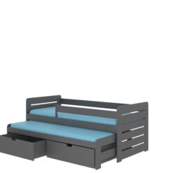 Ifjúsági ágy Dupla ágy korláttal TOMI 200x90 - Grafit Grafit